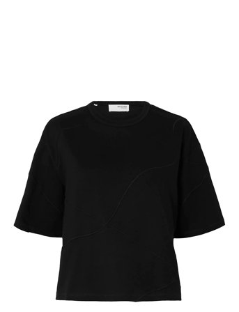 Selected | Slfpenny Ss Embroidered Tee | S