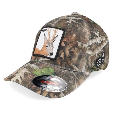Hunter - Camo Flexfit Cap - Sexa Rådjur Bock True Timber Kanati Camo Flexfit @ Hatstore