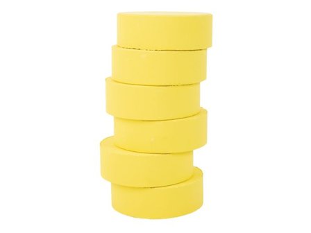 PLAYBOX Färgpuckar 57mm, ljusgul 6/fp - Lyreco - Skola och förskola - Målarfärg och tillbehör - Färgblock