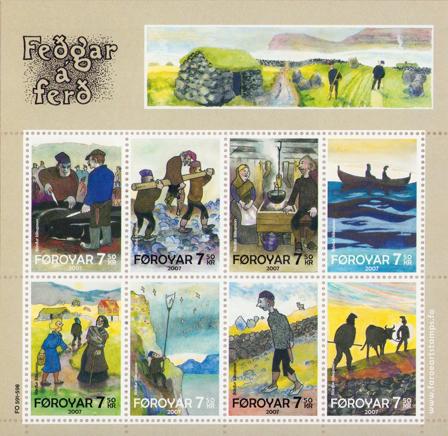 Færøerne 2007 - AFA 591-598 - Postfrisk miniark