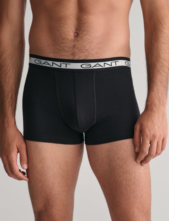 GANT Core Trunk 3-Pack - Black - XXL