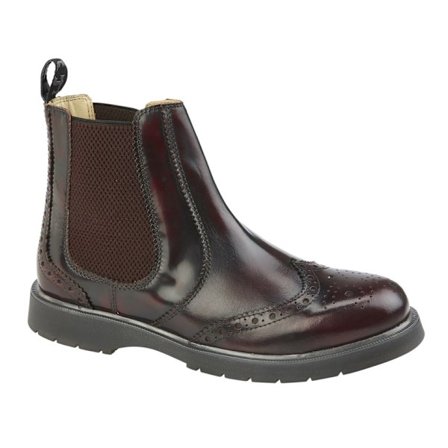 Grafters Herr Läder Chelsea Boots 9 UK Burgundy