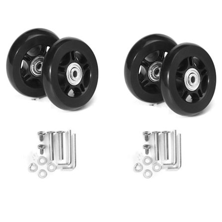 Lydløs Trolley Kuffert Universal Hjul Gummi Løber Kuffert Leje Reparationssæt 45mm*18mm