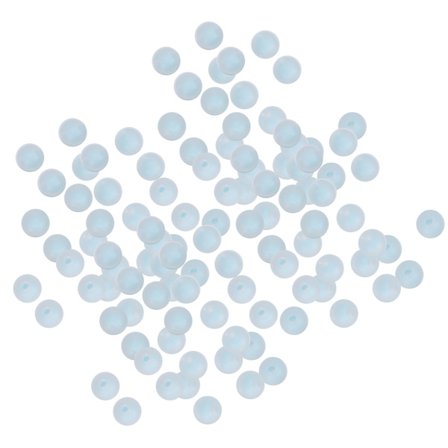 Frostede Perler Harpiks DIY Håndlavede Smykkefremstillingsmaterialer Armbåndsmateriale Tilbehør 8mmBlå