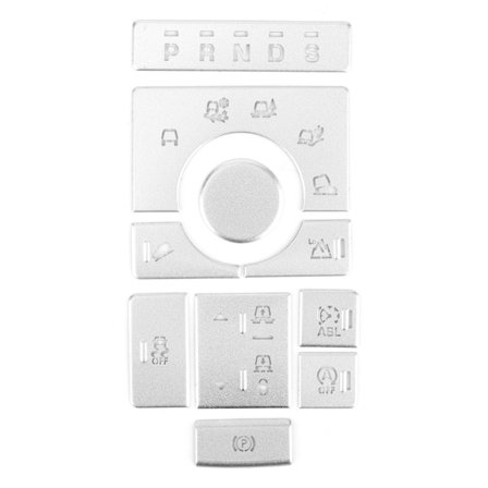 10 st Aluminiumknappar Dekorativa Trim Passar för Land Rover Executive 15-16