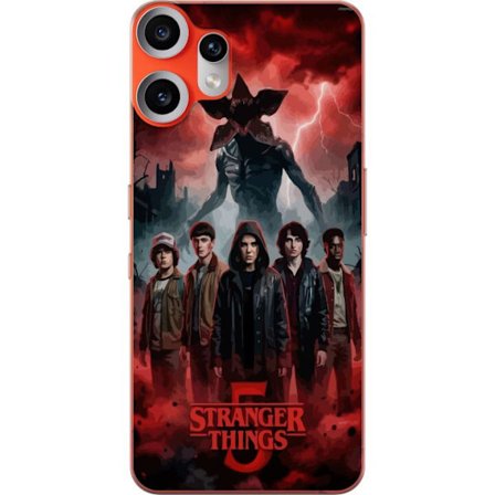 Kompatibelt Mobilskal till Nothing Nothing CMF Phone 2 Pro Mörk Stranger Things-inspirerad fantasyillustration med åska, dramatisk himmel och intens