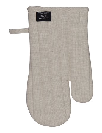 Oven Glove Ronja Recycled Home Textiles Kitchen Textiles Oven Mitts & Gloves Beige Noble House