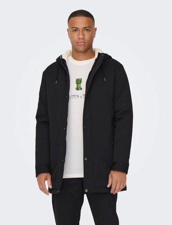 ONLY & SONS Onsalexander Life Parka Otw Vd - Black - XL