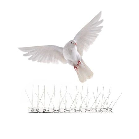10 st rostfritt stål fågelavvisande taggar fågelavvisare duva trädgård skrämmer fågel