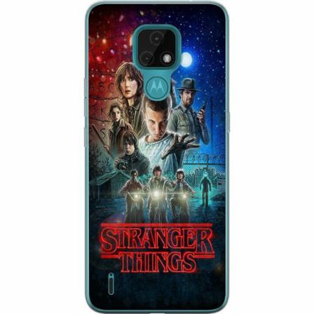 Motorola Moto E7 Mjukt Skal - Stranger Things