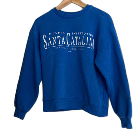 Blå sweatshirt