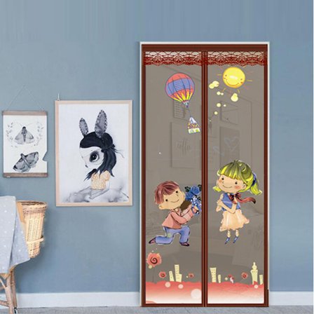 Et sæt (pres forslag kaffe, ca. 90*210cm) Magnetisk dør