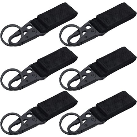 6 stk multifunksjonelle karabinkroker beltehengende karabinkrok, taktisk V