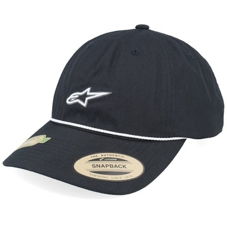 Alpinestars - Tyler Hat Black Dad Cap Unconstructed Black Cap - @ Hatstore