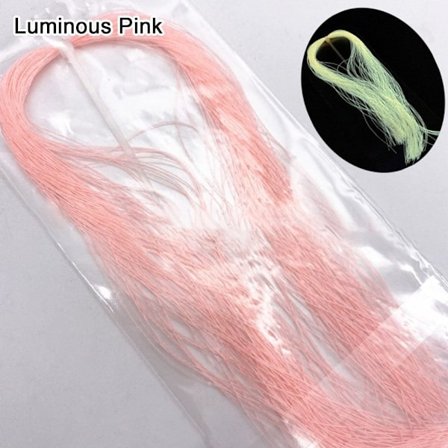 Flugbindningsmaterial Holografisk glitter LIMINOUS PINK LUMINOUS