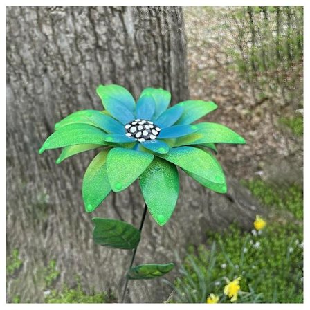 Metal Daglilje Blomster Havepæle Jern Håndsmedet Metal Havekunst Mors Dag-wtake