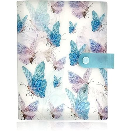 120 spor Butterfly Nail Art Sticker Oppbevaringsbok Nail Art Dekal