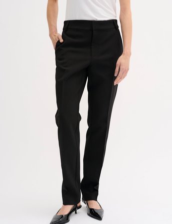 My Essential Wardrobe 26 The Tailored Straight Pant - Black - 34