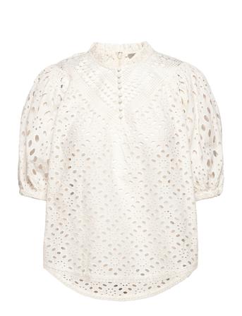 Tila Top Blouses Short-sleeved Creme AllSaints