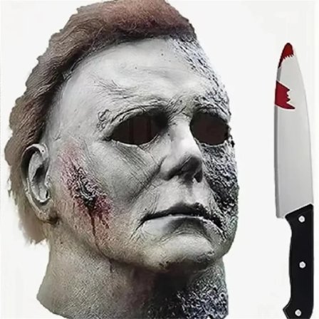 Halloween Michael Myers Mask Skrämmande Mördare Hel Huvud Mask
