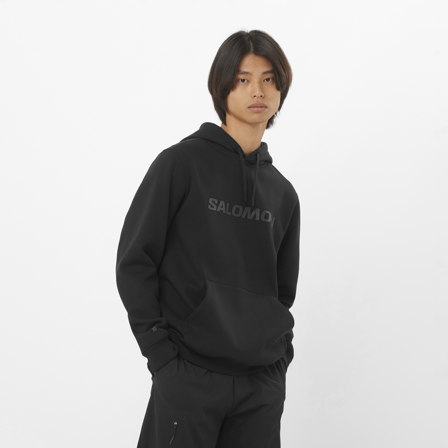Salomon - Men's Midlayer Salomon Hoodie M - Deep Black