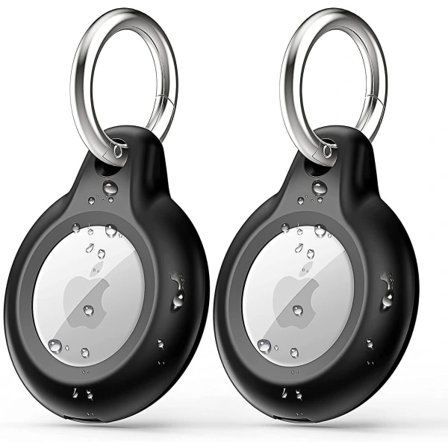 2 stk. Airtag-nøglering kompatibel med Apple Airtag-holder, vandtæt stødsikkert Airtags beskyttende etui 2 stk.