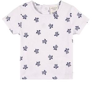 Carrément Beau White Turtle Print T-Shirt 12 Months - Tops - 12 months - White