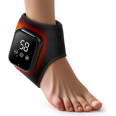 3-i-1 fodmassager, bærbar fodmassageapparat, elektrisk USB genopladelig fodmassage med 3 tilstande 5 varmeniveauer, til smertefrie og vitale ben