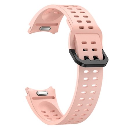 Samsung Galaxy Watch7 / Watch6 / Watch 5 44mm 40mm Silikon Klockarmband Dubbelhåls Knapparmband - Rosa