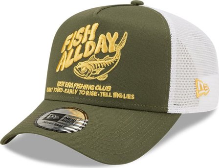 New Era Ne Fishing Trucker Unisex caps Green OneSize