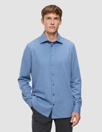 Shaping New Tomorrow - Soft Flannel Shirt - Dusky Blue - Herre - Størrelse L