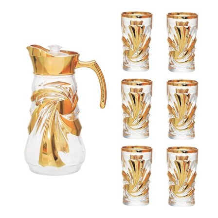 Vandkande i sommerfugl-stil til buffetbord - Retro glas