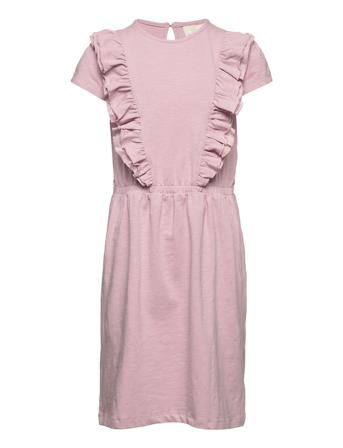 Dress Ss Dresses & Skirts Dresses Casual Dresses Short-sleeved Casual Dresses Vaaleanpunainen En Fant
