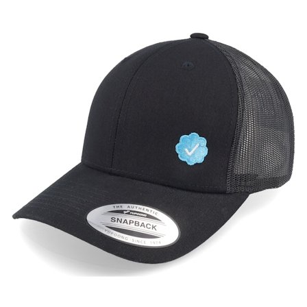 Iconic - Noir trucker Casquette - Verified Retro Black Trucker @ Hatstore