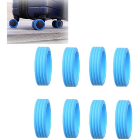 8 stk. Kuffert Hjul Dæksel, Kuffert Hjul Beskytter Dæksel, Silikon Kuffert Spinner Hjul Dæksel Ingen Støj