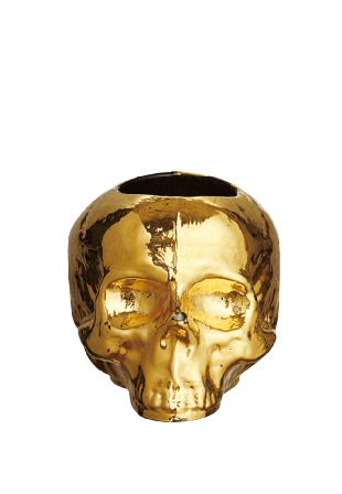 Kosta Boda Ljuslykta Still Life Dekoration Guld H: 8.5cm