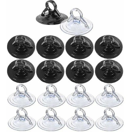 45mm sugekop, 60 klare sugekopper, krogfri bilsugekop, lille klar sugekop til bilsolskærm, køkken, badeværelse, vægspejl (FMY)