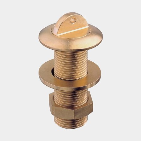 Tyhjennystulppa / pohjatulppa vene Guidi Thru-Bilge Outlet, läpivienti, messinki, 1/2" (13 mm)