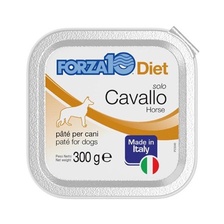 Forza10 Solo Diet Cavallo Paté Per Cani Adulti Vaschetta 300g