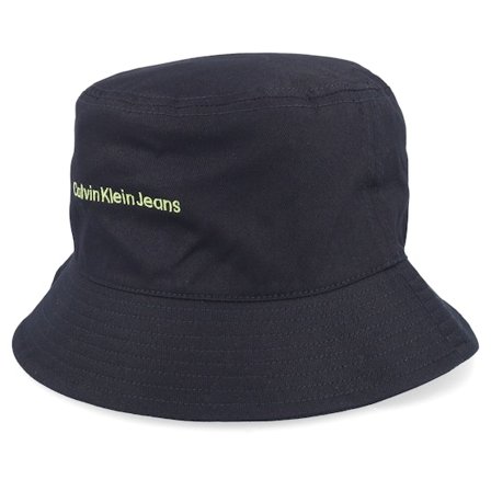 Calvin Klein - Svart bucket Hatt - Institutional Hat Black Bucket @ Hatstore