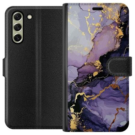 Samsung Galaxy S21 FE 5G Plånboksfodral Lila Marmor