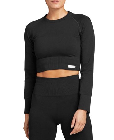 Björn Borg Sthlm Seamless Crop Wmn Black Beauty