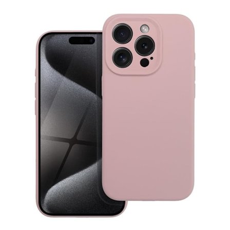 Telefontaske til iPhone 15 Pro Silikone 2mm - Sand Pink