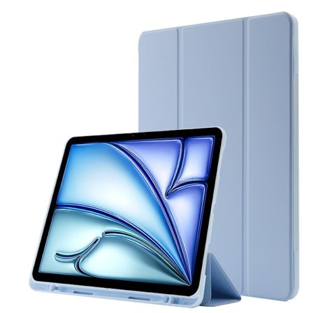 iPad Air 11 2024/2025 Skal - Tri-fold Läderfodral med Penna Slot