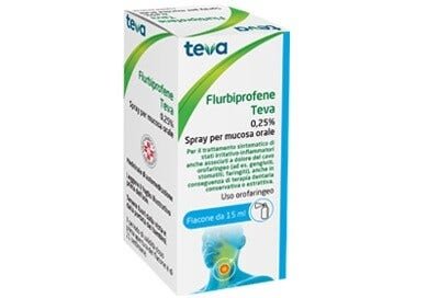Teva Flurbiprofene 0,25% Spray Mucosa Orale 15ml