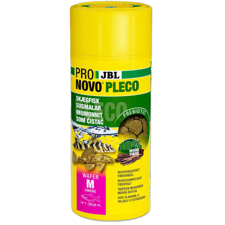 JBL - Pronovo Pleco Wafer M 250 ml - Akvaristikk - Fiskefôr & fiskemat - Flakfôr - ZOO.no