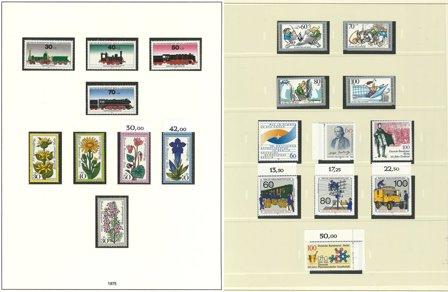 Berlin 1973-1990 - Samling i 1 frimärksalbum - Postfrisk