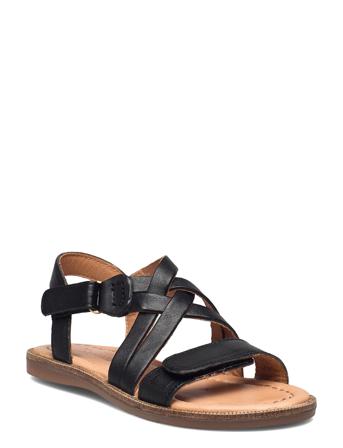 Bisgaard Clea Shoes Summer Shoes Sandals Musta Bisgaard