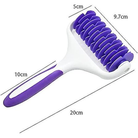 Rutenett-rullende kjevle i plast for kaker