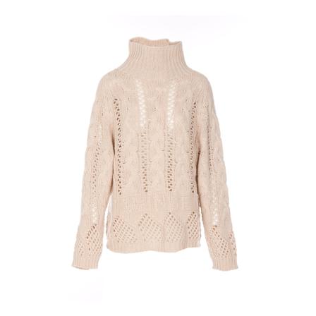 Twinset, Turtlenecks Beige, Dames, Maat:S
